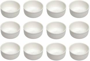 swift international Plastic Dessert Bowl 3 Inch Round Bowl, Acrylic Dinner Lunch Katori/Bowl, Multipurpose Bowls for Serving Curry, Pudding, Ice Cream, Soups, Desserts Set of 12 (100ml)