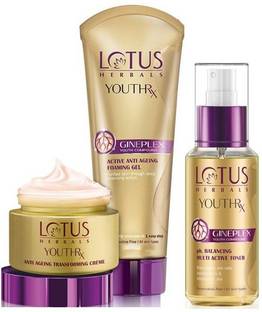 LOTUS Herbals Youthrx Get Set Transform ( Transforming Creme _50g + Foaming Gel _50g + pH Balancing Multi Active Toner_100 ml )