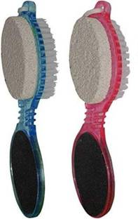 RNY Home and Travel Use Foot File/Nail Brush/Pumice Stone/Callus Reducer Pedicure