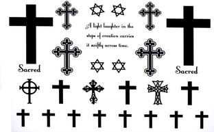 voorkoms cross christian sign tattoo