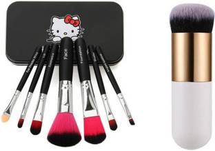 Town Huda Beauty Foundation Brush & Black Hello Kitty Makeup Brush