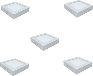 D'Mak 15 Watt Square Surface Led Panel Light (White,Pack Of 05) Ceiling Light Ceiling Lamp