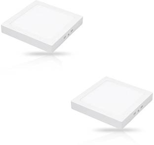 D'Mak 22 Watt Square Surface Led Panel Light (White,Pack Of 02) Ceiling Light Ceiling Lamp