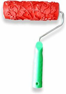 Decor now DNROLLER03-No Imported Rubber Paint Roller with Handle For Wall Decor (7 inch, Multi-color) Paint Roller