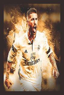 Mad Masters Sergio Ramos Oil 18 inch x 12 inch Painting