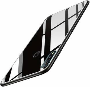 MOBILOVE Back Cover for Vivo Z1 Pro | Luxury Toughened Glass Cover With Shockproof Soft Silicone Side Case