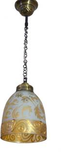 Prop It Up SFL Antique Design Brass Portuguese Style Single Ceiling Hanging Light (25cm x 25cm x 30cm, Bronze) Chandelier Ceiling Lamp