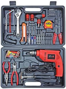 Shopper52 DRLTOOLSET 13 mm 750 W Powerful Electric Drill Machine Combo Tool Kit/Box