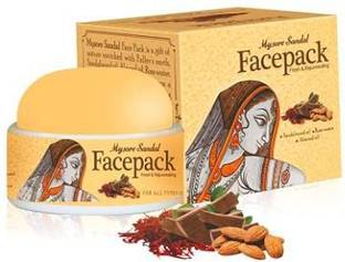 MYSORE SANDAL Whitening and Rejuvenating Face Pack for All Skin Types, 75 g