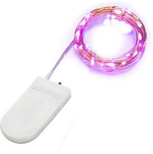 MANSAA 20 LEDs 1.98 m Pink Steady String Rice Lights