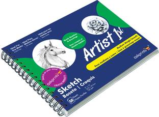 Askprints Artist Sketch Book Wiro Bound 9 x 12 inches 100 Pages (Acid Free) 120 GSM Sketch Pad