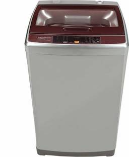 Haier 7 kg Fully Automatic Top Load Washing Machine Grey, Maroon