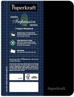 Paperkraft Green Impression Series A5 Notebook Single Line 160 Pages