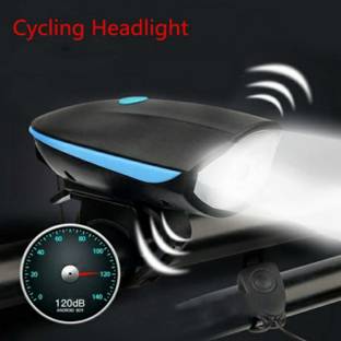 THE MORNING PLAY Rechargeable cycle Bell Super Bright Light & Bell Horn with 140DB High Sound Bell