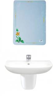 EyeonBay Frameless Rectangular Shape Wall Mirror 20 X 14 Inches Decorative Mirror