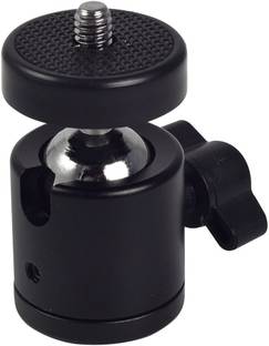 HSKK Mini Ball Head 1/4"Screw DSLR camera Tripod Ballhead Stand Support (BLACK) Tripod Ball Head