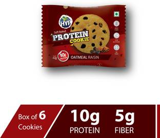 HYP Protein Cookies - Oatmeal Raisin ( Pack of 6) Cookies Biscuit
