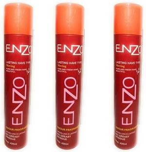 enzo Hair Holding Hair Smoothning Pack Of 3 420 ml Each Hair Spray