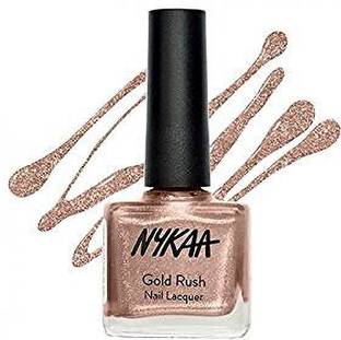 NYKAA Gold Rush Nail lacquer Lost In Gold 133 Gold