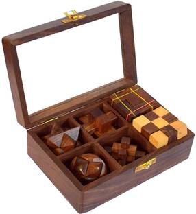 DESI KARIGAR 3D Puzzle Six in One Game Set for Kids and Adults