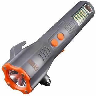 swabs LED Flashlight Multi-function LED Torch with Emergency Hammer Torch