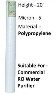 Capital RO Purerite PP 05 Kemflo 20" Spun WATER Filter Solid Filter Cartridge
