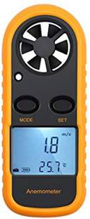 CPEX CP-3355 Mini Anemometer Air Wind Speed Gauge Digital LCD CFM/CMM Thermo Anemometer Thermometer Wind Speed Temperature Meter Digital  Anemometer