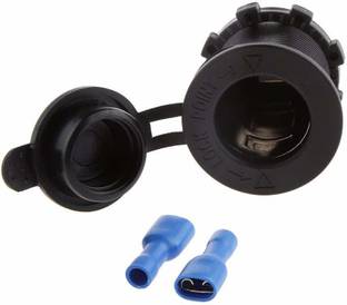 Futurekart Socket Waterproof 12V Car Cigarette Lighter Socket USB Charger Car Cigarette Lighter