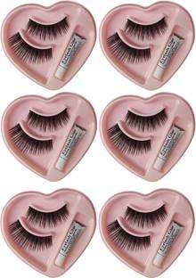 YATIN Eyelashes with Glue Combo Set, Natural & Easy to Wear, Eyelashes