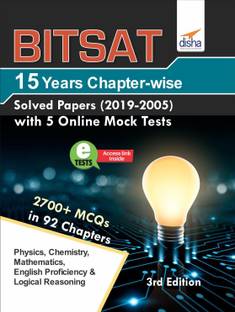 Bitsat 15 Years Chapter-Wise Solved Papers (2019-2005) with 5 Online Mock Tests