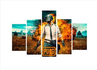 Impression Wall 46 cm PubG Game Batleground Wall Sticker (Cover Area :- 46X 74 Cm) Self Adhesive Sticker