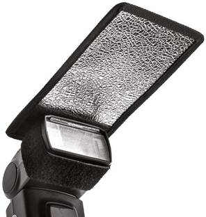 Techvik Mini Silver Flash Diffuser Reflector for Camera Flash Bounce Card Camera Flash