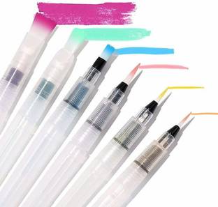Futurekart Watercolor Calligraphy Drawing Tool Marker (6 Pcs Brush SetWhite)