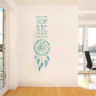 rawpockets 1 cm Dream Big Vibes Wall Sticker Self Adhesive Sticker