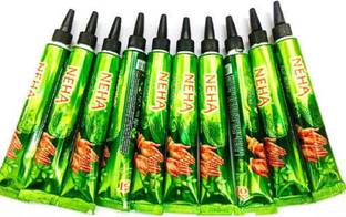 Neha Herbal Red Henna Fast Colour Cone Synthetic Mehendi