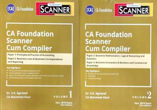 Taxmann's Scanner Ca Foundation Scanner Cum Compiler Vol(1,2) For Ca Foundation New Syllabus Nov 2019 Exams