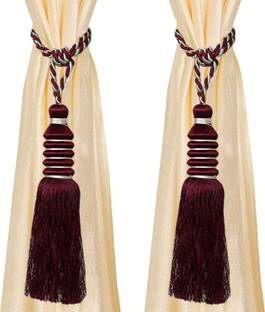 KUBER INDUSTRIES Maroon Tieback Hook