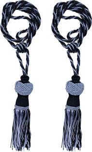 KUBER INDUSTRIES Black Tieback Hook