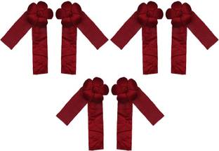 KUBER INDUSTRIES Maroon Tieback Hook Metal