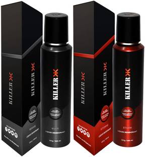 KILLER Wave, storm (150ml Each) Deodorant Spray - For Men & Women (Pack of 2) Body Spray  -  For Men & Women