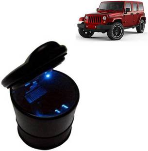 VOCADO Mulitpurpose Mini Dustbin Cum Cigarette Ash Tray Black Plastic Ashtray