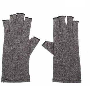 Digital Shoppy 1 Pair Open Fingers Compression Gloves Hand Arthritis Joint Pain Relief Finger Support