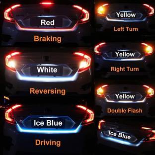 Auto Mac Flow Led Strip Trunk Dicky Boot Tail Lights Car Fancy Lights