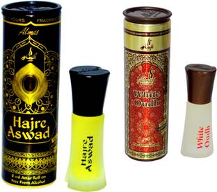 Almas HAJRE ASWAD and WHITE OUDH UAE fascinating fragrance pocket Floral Attar