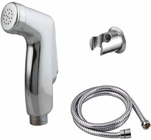 SUCASA Chrome ABS Handheld Bidet Spray Shattaf Health Cleaning Sprayer Toilet Bidet Faucet PVC Shower Spray Set with Hose & Holder Health  Faucet