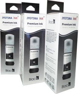 JYOTSNA 004 Ink Refil Compatible Epson L5190 , L3150 , L3110 , L1110 , L4150 , L6170 , L4160 , L6190 , L6160 Pack of 3 pc Black Black Ink Bottle