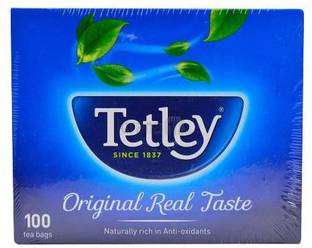 Tetley ORIGINAL REAL TASTE 100 TEA BAGS Tea Bags Box