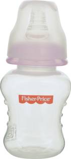 FISHER-PRICE Curved & Ridged Ergonomic Design Safe Feeding Bottle | Anti-Colic & BPA Free - 120 ml