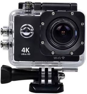 Duende 4K Wifi Action Camera, 4K 16MP Underwater Waterproof Camera 170° Wide Angle WiFi Sports Cam with Remote 2 Batteries and Mounting Accessories Kit Sports and Action Camera