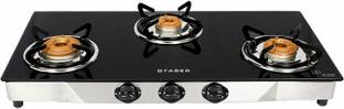 FABER Jumbo 3BB SS Glass Manual Gas Stove
